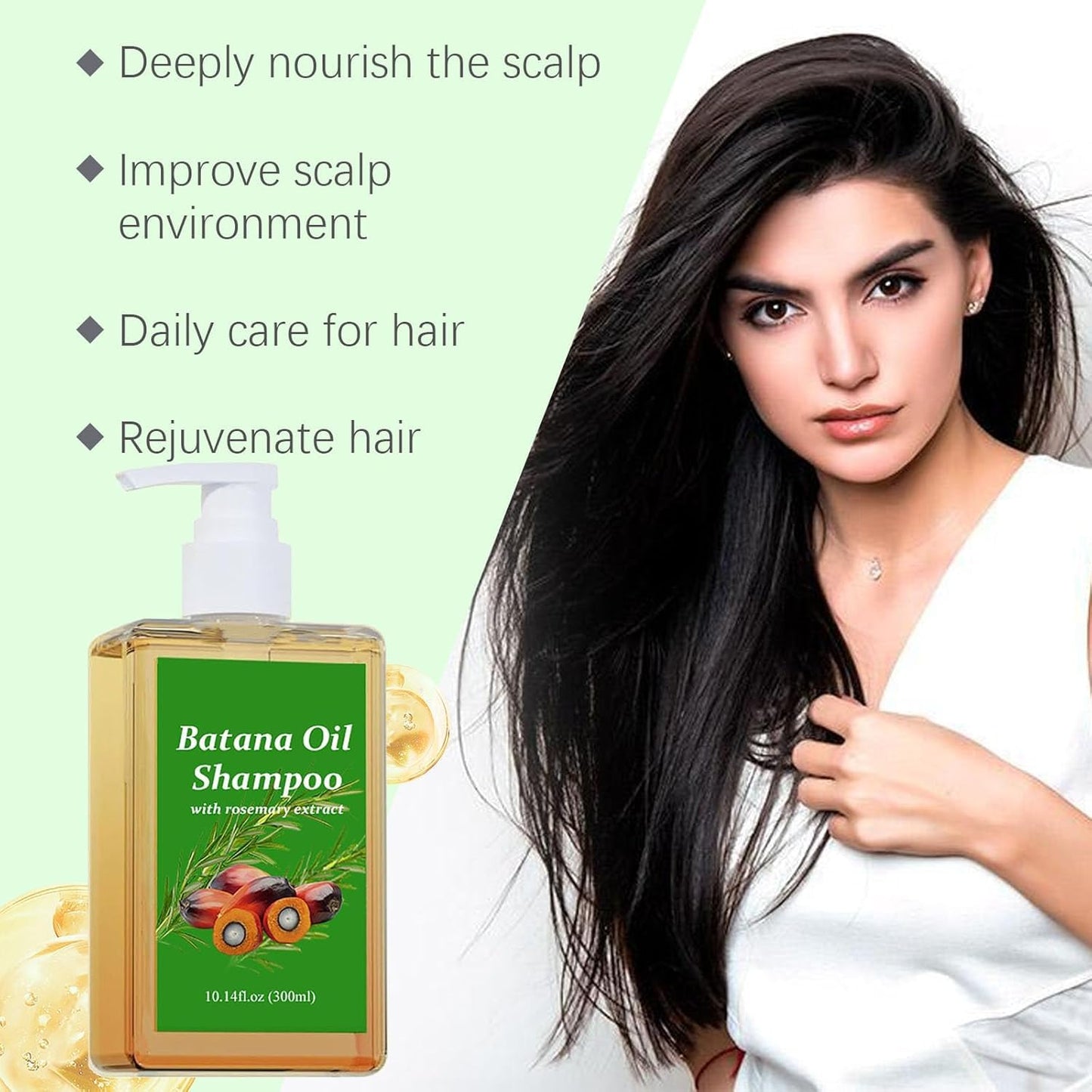 Batana Oil Shampoo for Hair Growth with Rosemary Extract š±āØ (100% Pure & Natural) - Buy 1 Get 1 Freeš„š„