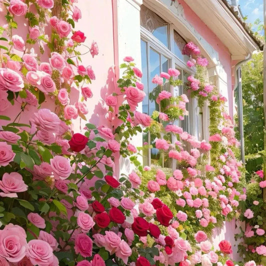 50 Patterns Flowers + Climbing Rose (Multi Colour Red, Pink, Black All Rare And Imported Flowers) Buy 1 Get 1 Free