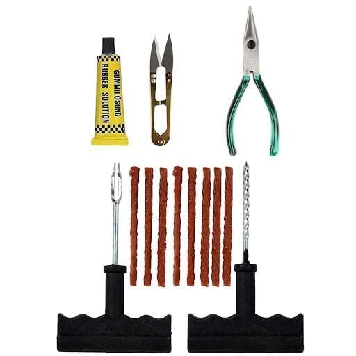 6-in-1 Universal Tubeless Premium Tire Puncture Repair Kit