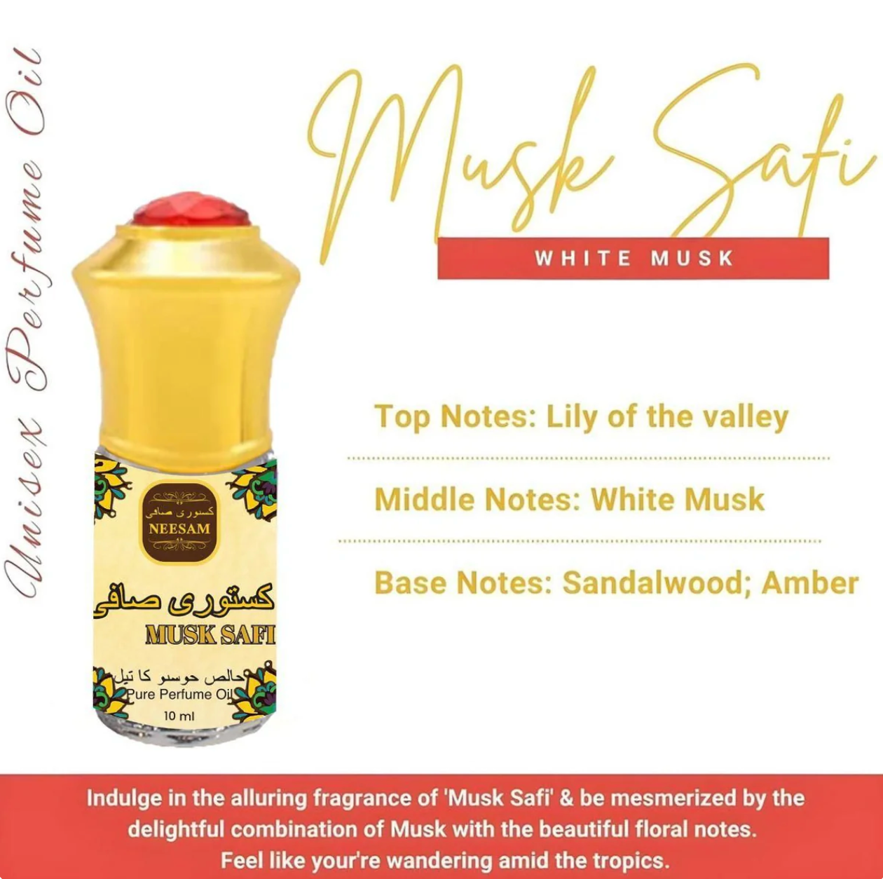 🌸 Naseem Musk Safi Pure Perfume Oil 🌸Buy 1 Get 1 Free💥