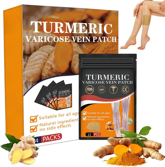 Turmeric Instant Relief Varicose Vein Patches - Buy 5 & Get 5 FREE 🤩⏰