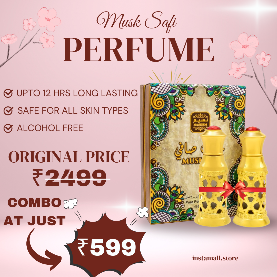 🌸 Naseem Musk Safi Pure Perfume Oil 🌸Buy 1 Get 1 Free💥