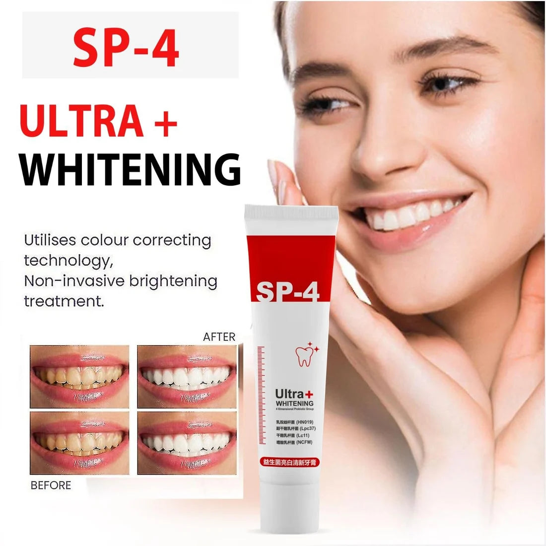 Intensive Teeth Whitening Toothpaste - Rated (⭐️⭐️⭐️⭐️⭐️ 4.8/5 By 2 Lakh+ ✅ Happy Customers)