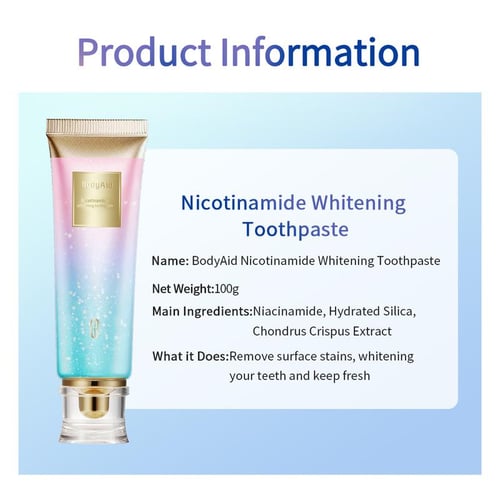Niacinamide Whitening Toothpaste - Buy 1 Get 1 Free ⏰