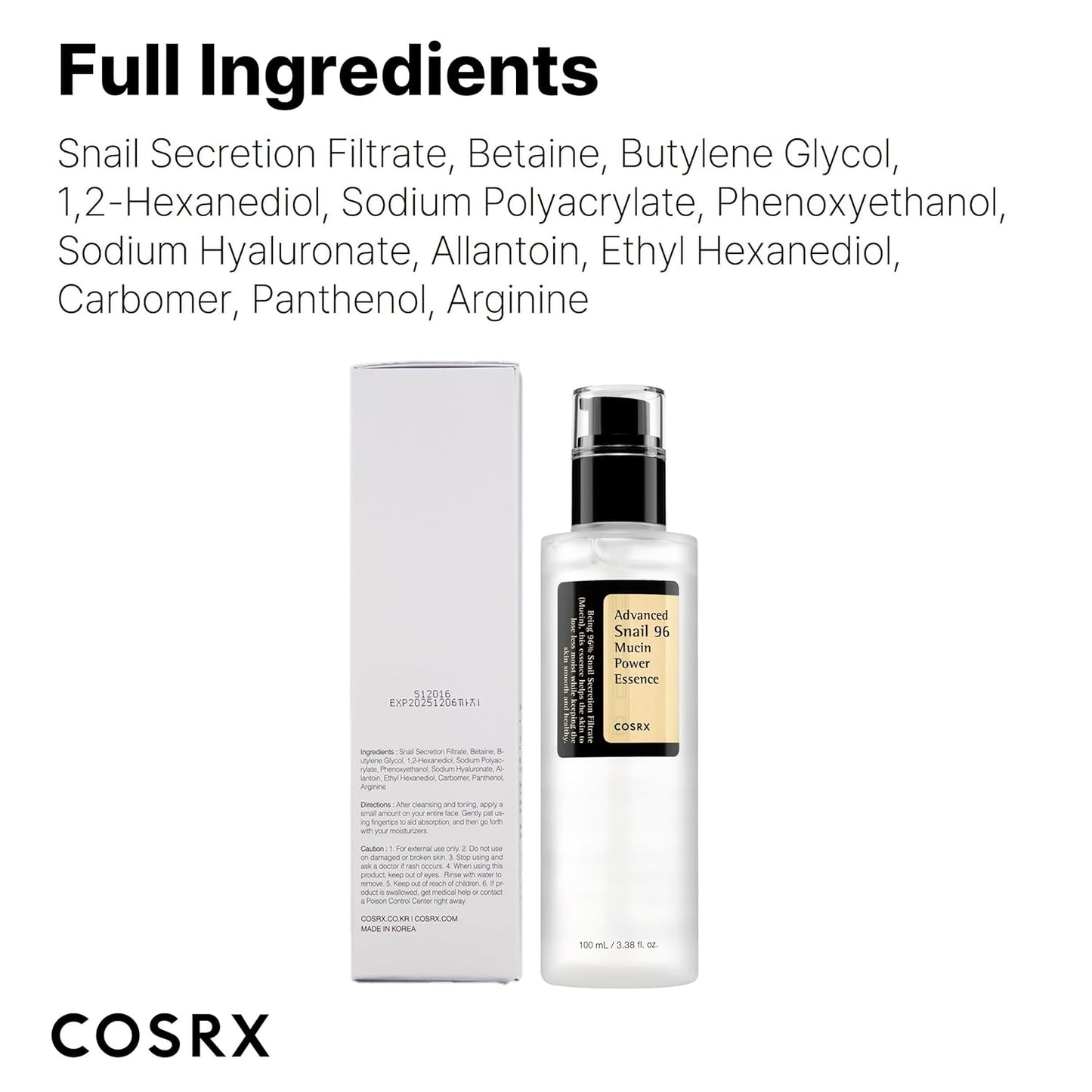 Snail 96 Mucin Power Essence 100 Ml 🔥Buy 1 Get 1 Free🔥