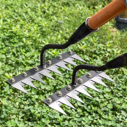 Teeth Carbon Steel Garden Weeding Rake