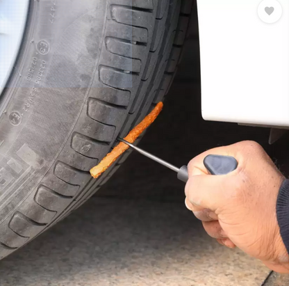 6-in-1 Universal Tubeless Premium Tire Puncture Repair Kit