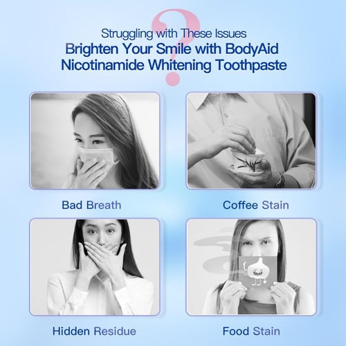 Niacinamide Whitening Toothpaste - Buy 1 Get 1 Free ⏰
