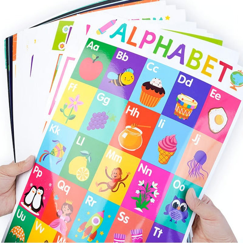 Colorful educational posters (18 pcs/set)