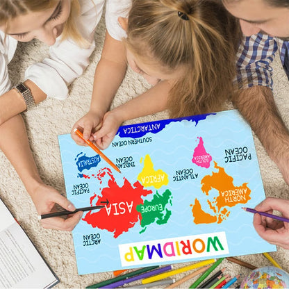Colorful educational posters (18 pcs/set)
