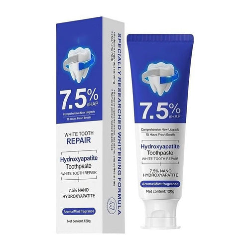 💥Hot Listing 🔥Hydroxyapatite Toothpaste 7.5% for Enamel Repair & Teeth Whitening Refreshing Flavor Fluorid
