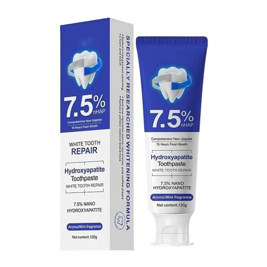 💥Hot Listing 🔥Hydroxyapatite Toothpaste 7.5% for Enamel Repair & Teeth Whitening Refreshing Flavor Fluorid